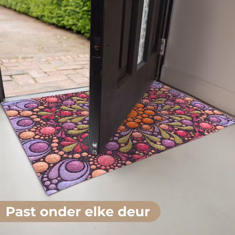 Deurmat - Patroon - Stippen - Abstract - Modern - Kleurrijk — 7