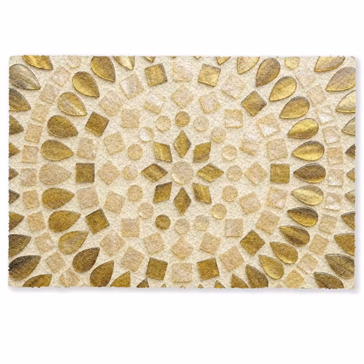 Deurmat - Patroon - Vormen - Mozaïek - Abstract - Goud — 1