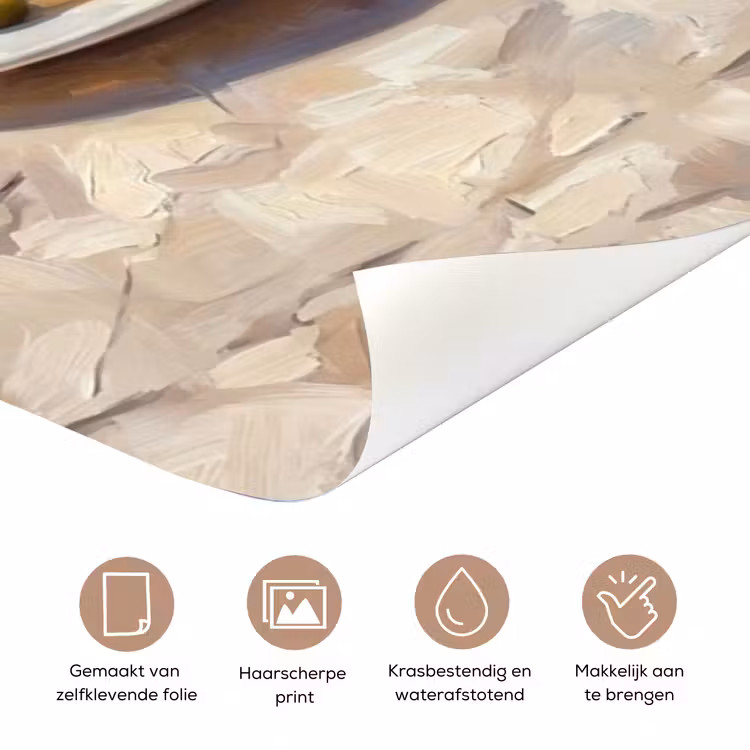 Deursticker - Eten - Middellandse Zee - Natuur - Geschilderd — 3