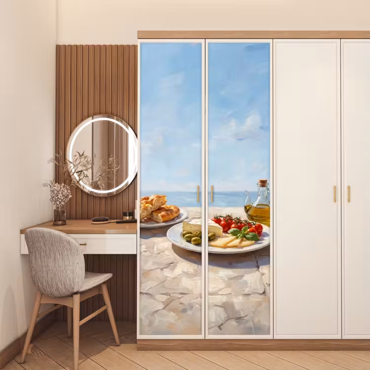 Deursticker - Eten - Middellandse Zee - Natuur - Geschilderd — 5