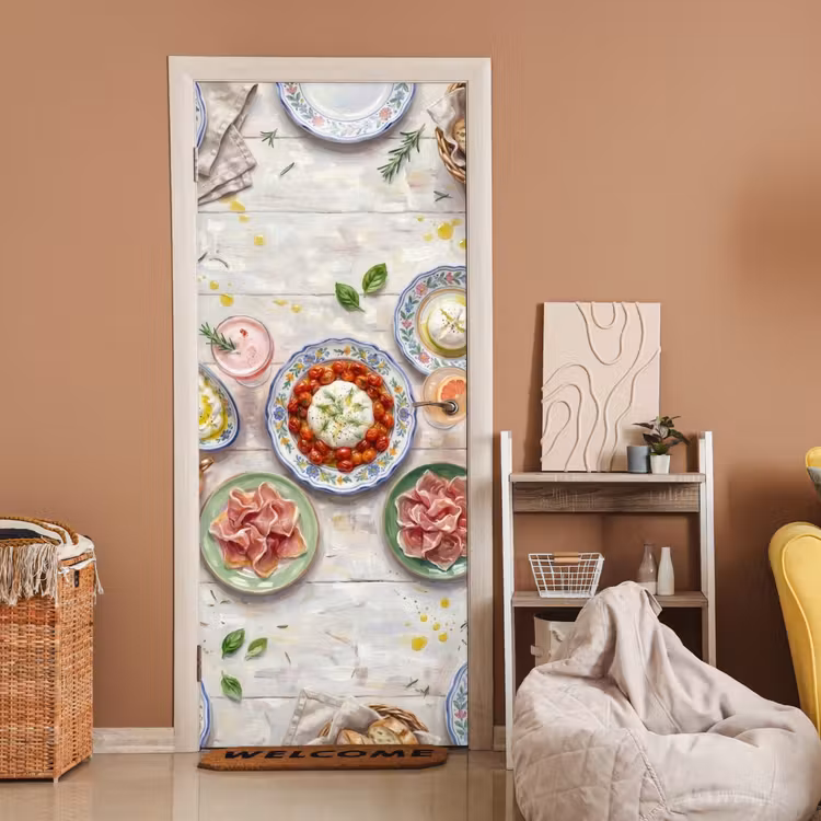 Deursticker - Eten - Tafel - Divers - Modern — 2