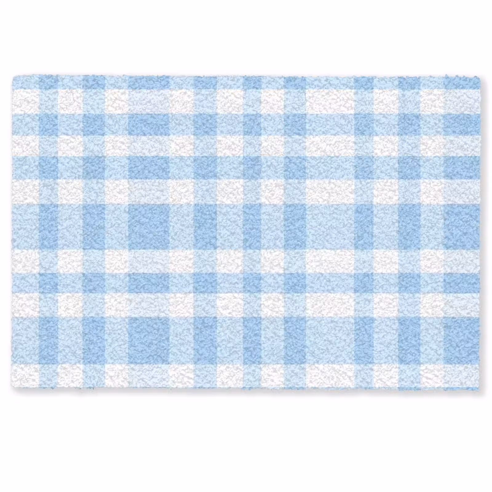 Deurmat - Ruit - Patroon - Blauw — 1