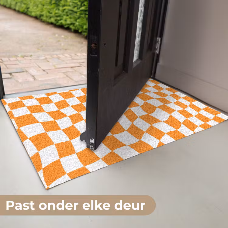 Deurmat - Golvend - Patroon - Oranje — 7