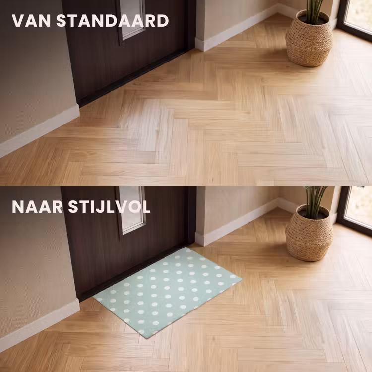 Deurmat - Klassiek - Polka - Groen — 3
