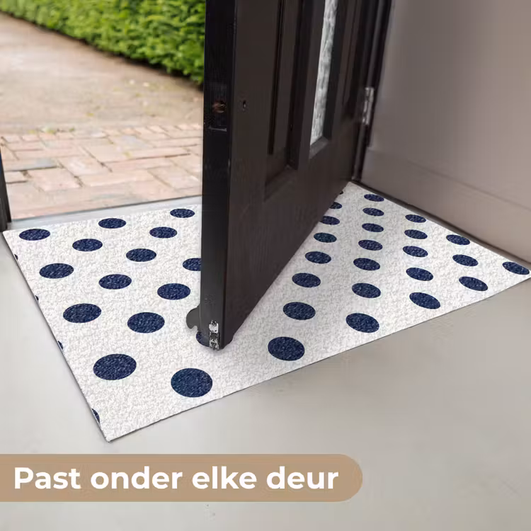 Deurmat - Klassiek - Stippen - Blauw — 7
