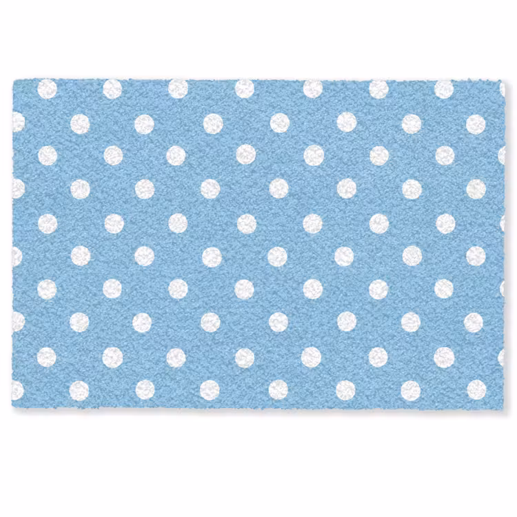 Deurmat - Polka - Dots - Blauw — 1