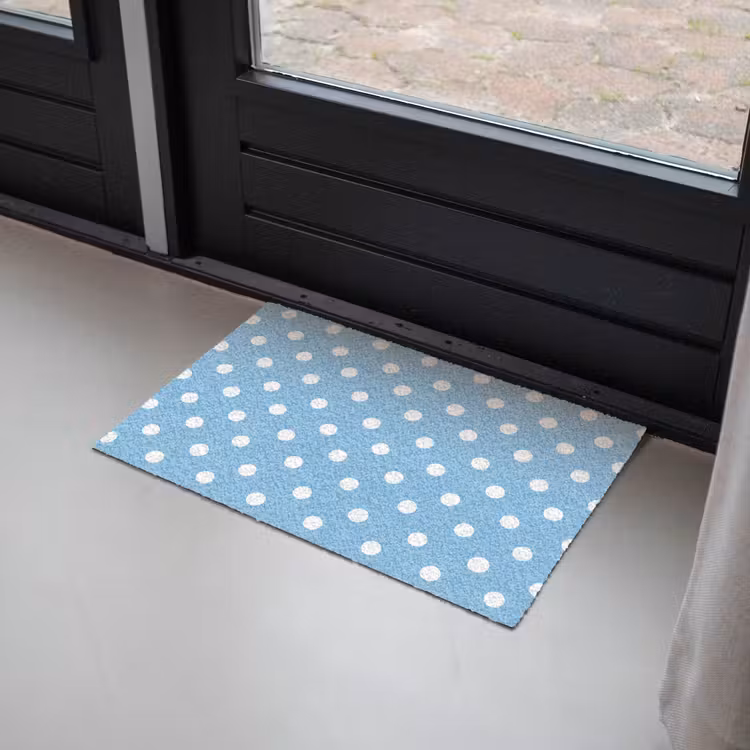Deurmat - Polka - Dots - Blauw — 2