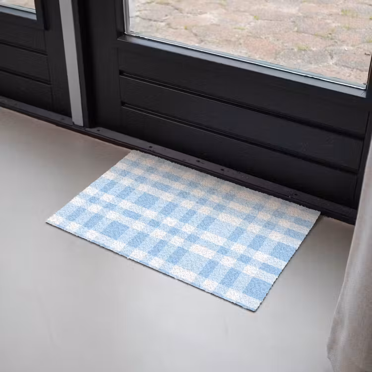 Deurmat - Ruit - Patroon - Blauw — 2