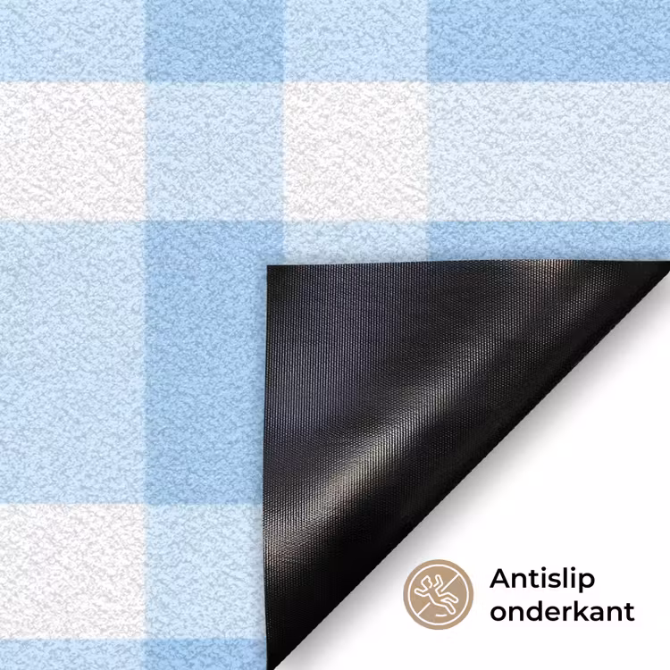 Deurmat - Ruit - Patroon - Blauw — 6