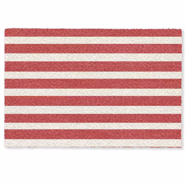 Deurmat - Strepen - Patroon - Rood — 1