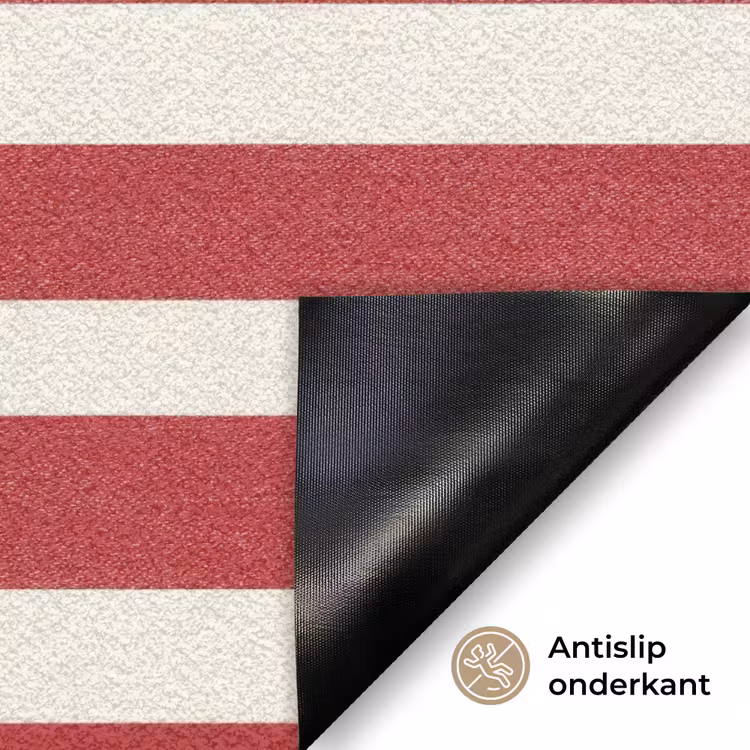 Deurmat - Strepen - Patroon - Rood — 6