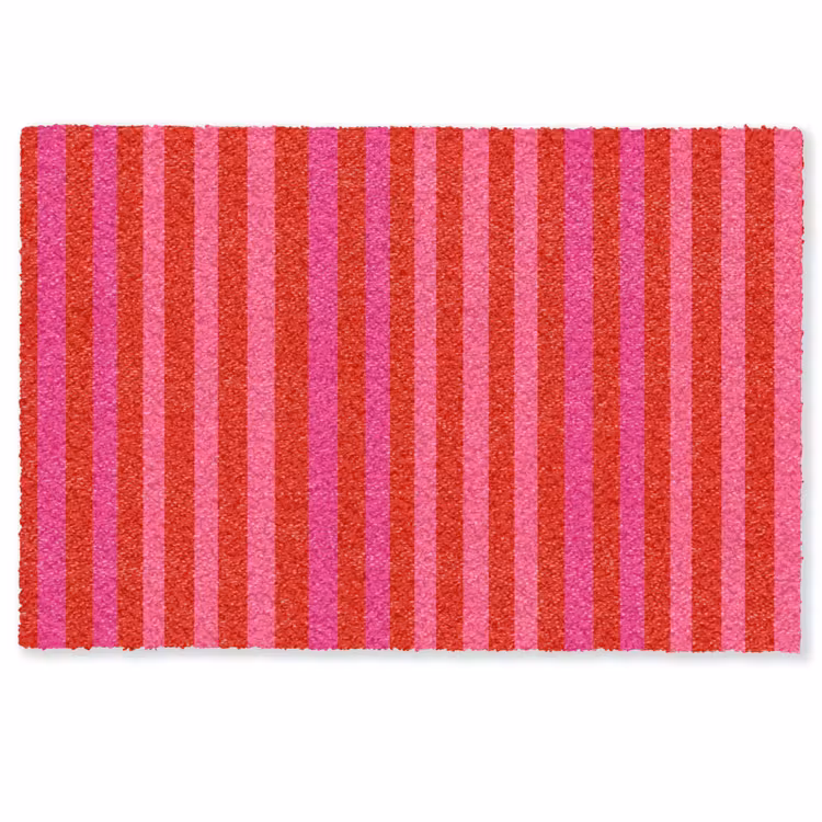Deurmat - Verticaal - Strepen - Roze — 1