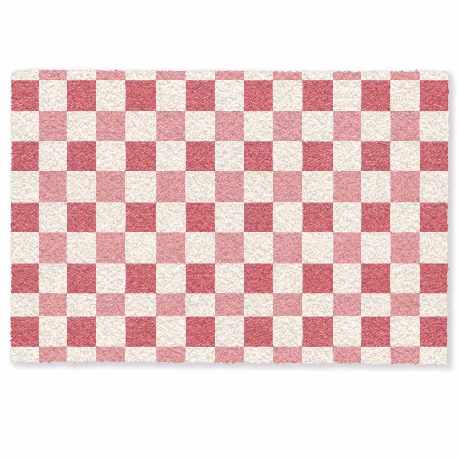 Deurmat - Patroon - Schaak - Roze — 1