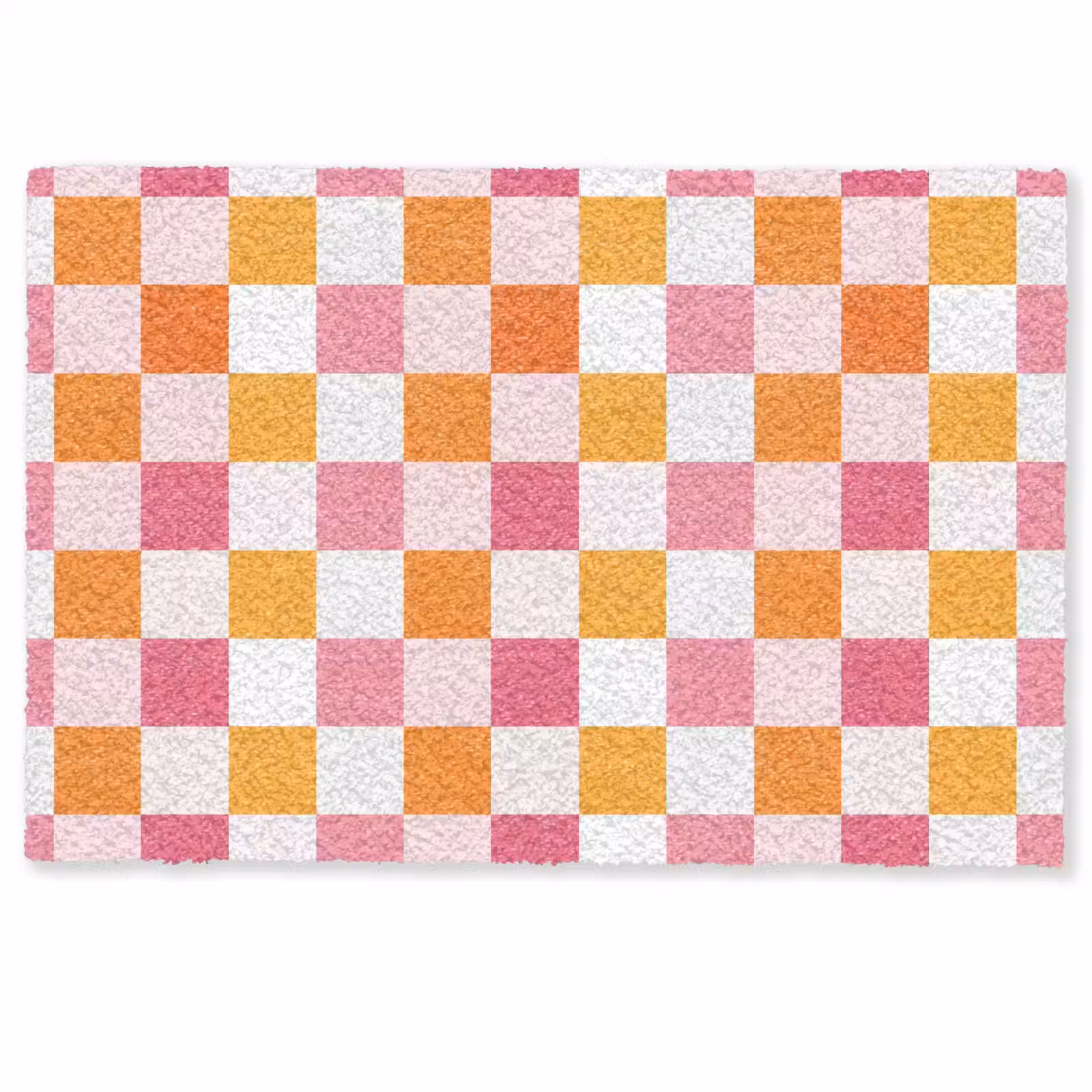 Deurmat - Patroon - Vierkant - Roze — 1