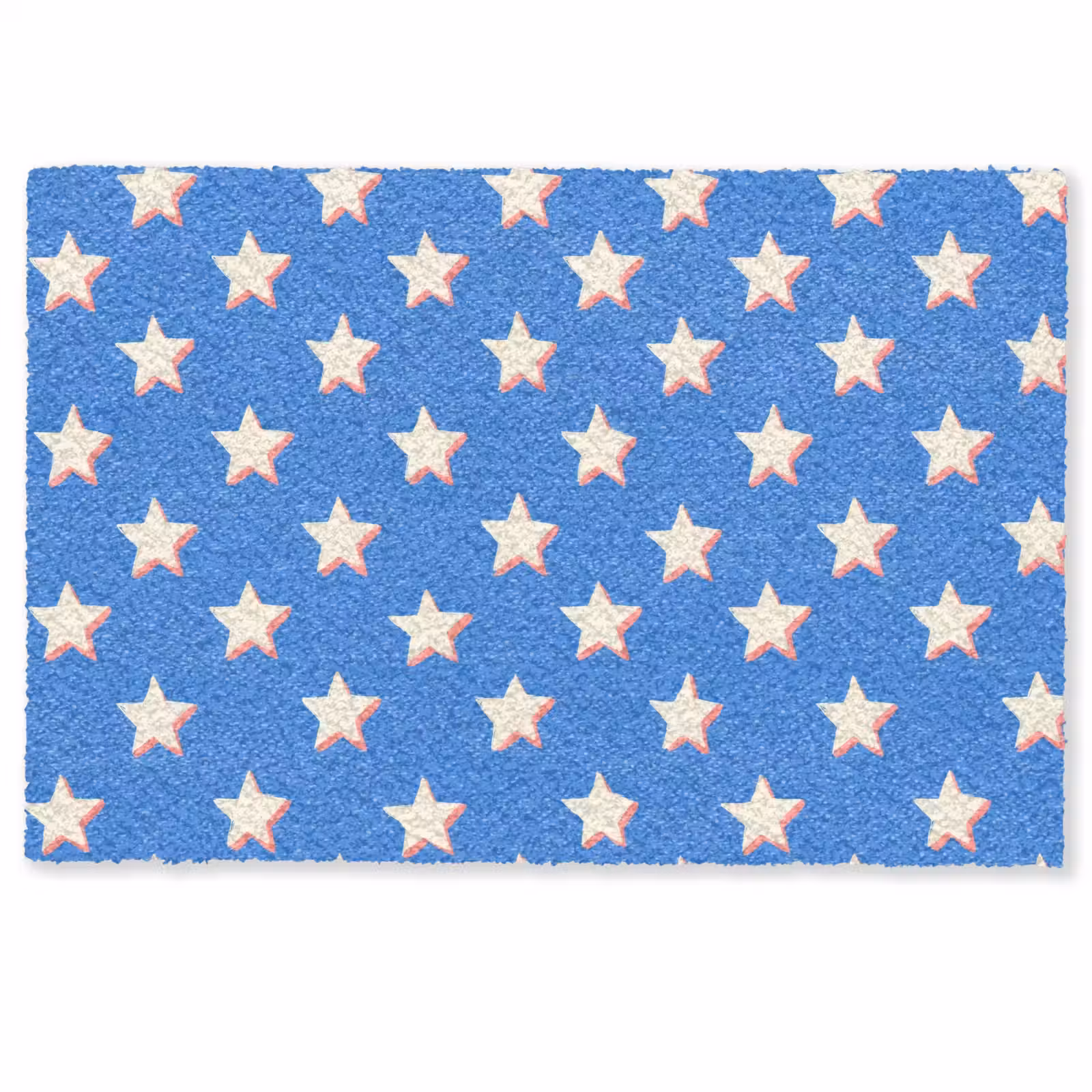 Deurmat - Sterren - Patroon - Blauw — 1