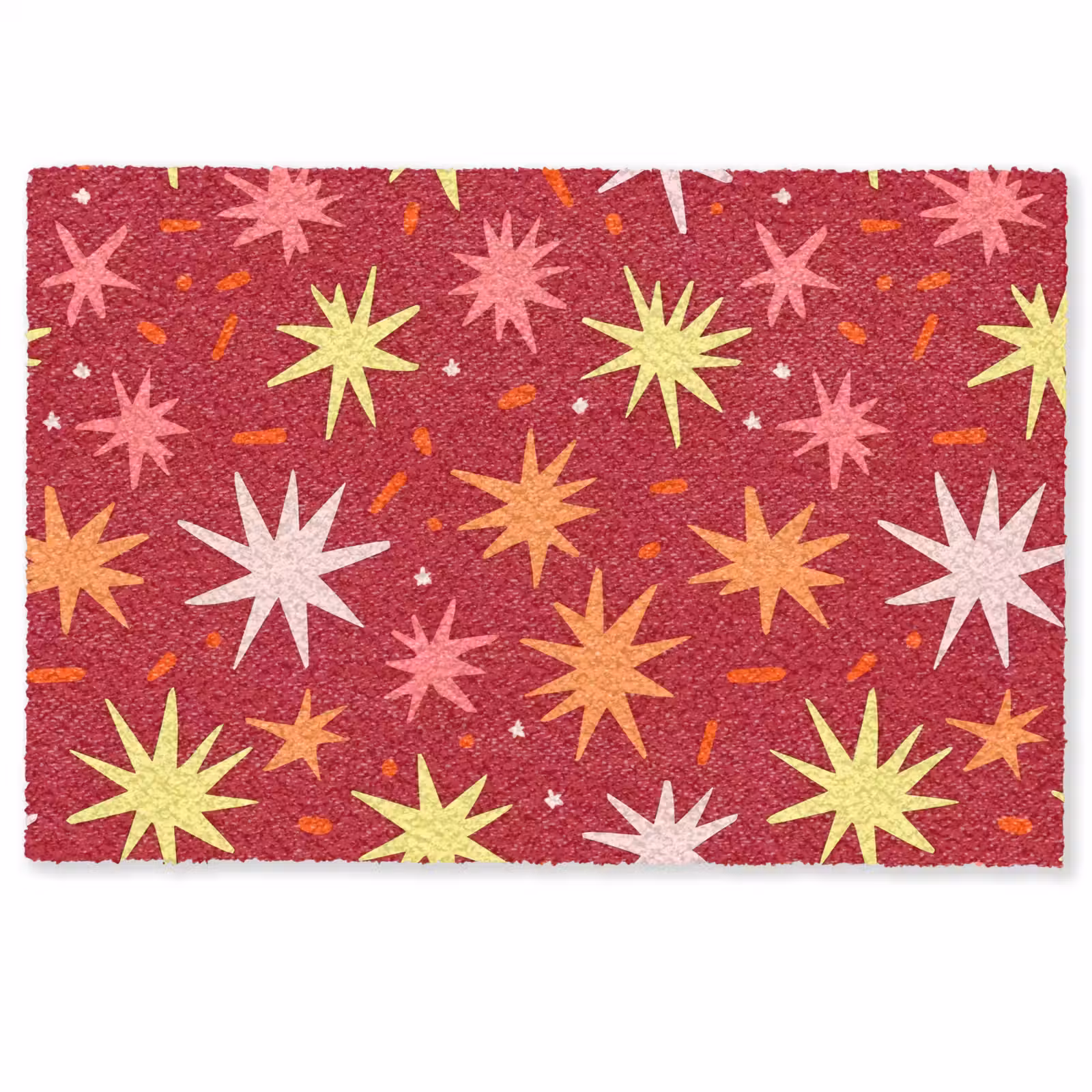 Deurmat - Sterren - Speels - Rood — 1
