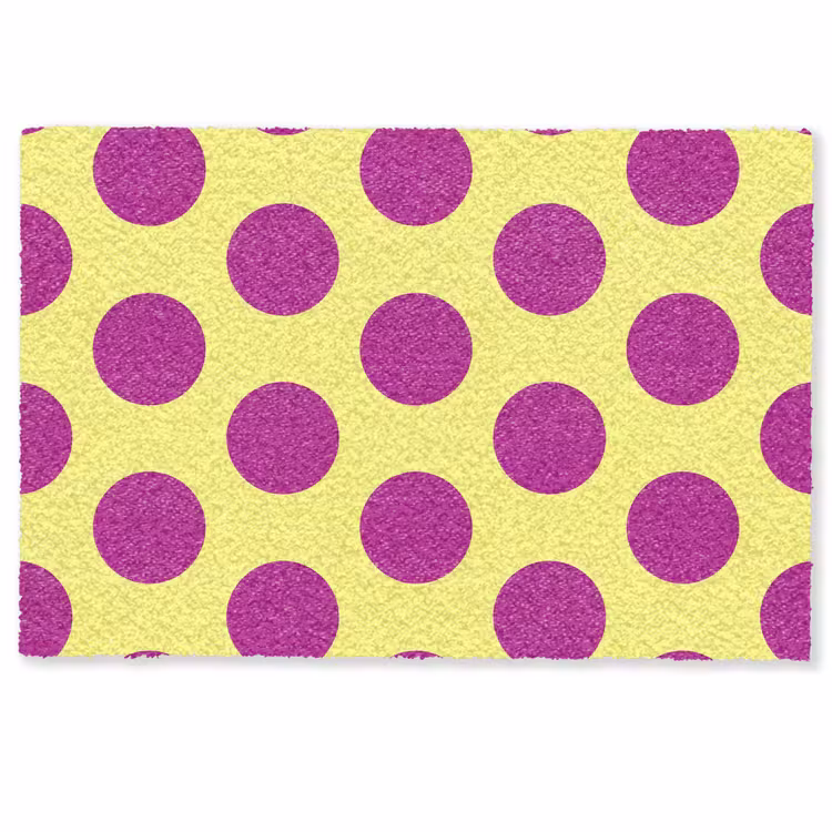 Deurmat - Dots - Klassiek - Geel — 1