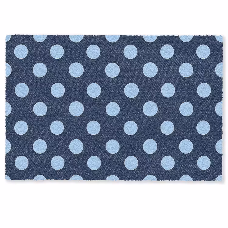 Deurmat - Klassiek - Dots - Blauw — 1