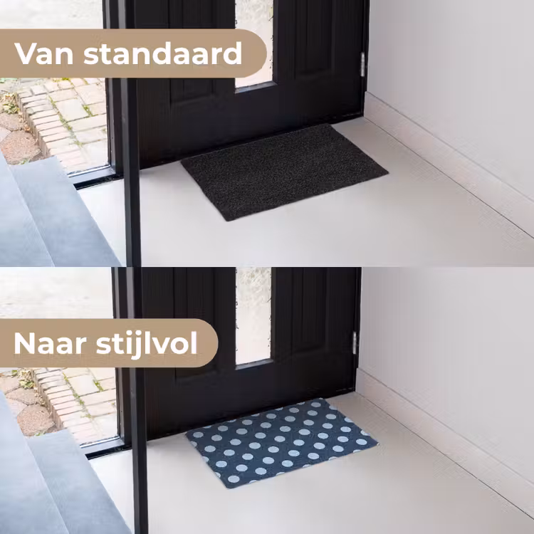 Deurmat - Klassiek - Dots - Blauw — 3