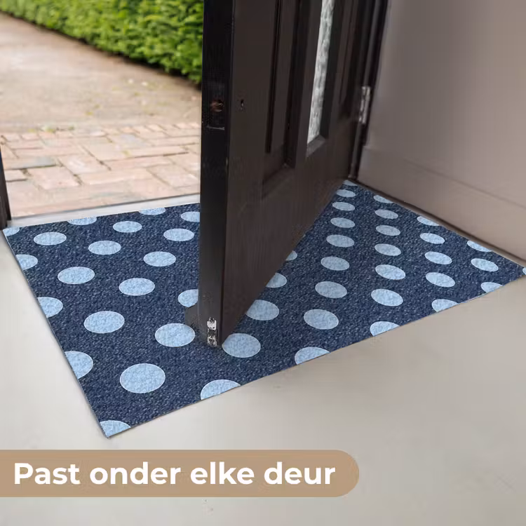 Deurmat - Klassiek - Dots - Blauw — 7