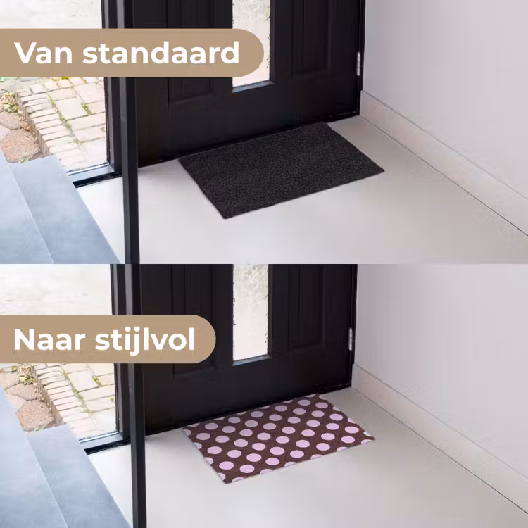 Deurmat - Klassiek - Stippen - Paars — 3