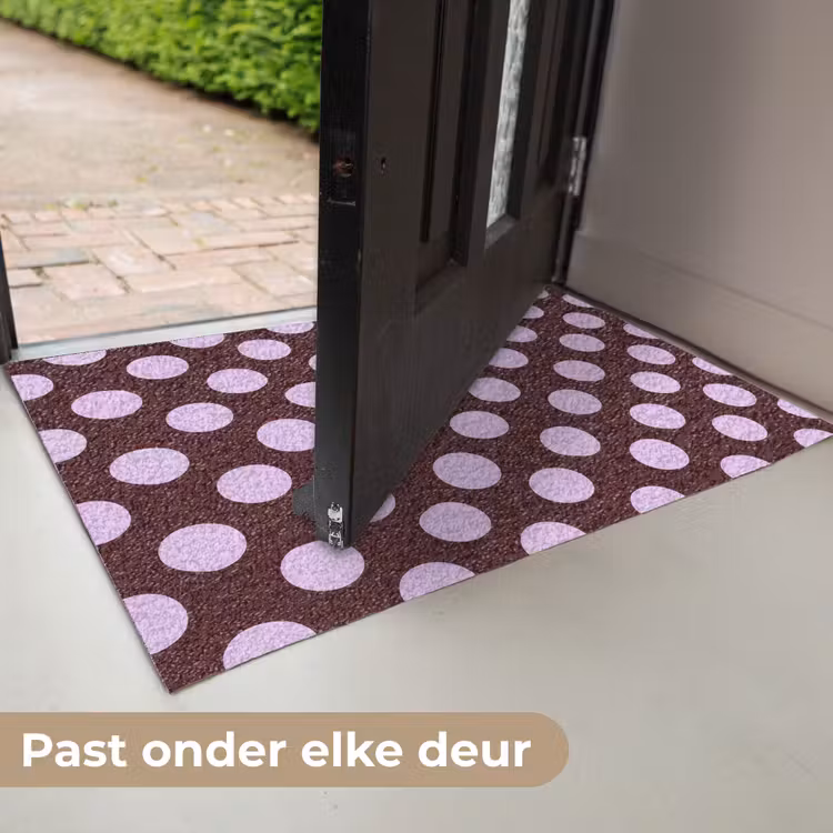Deurmat - Klassiek - Stippen - Paars — 7
