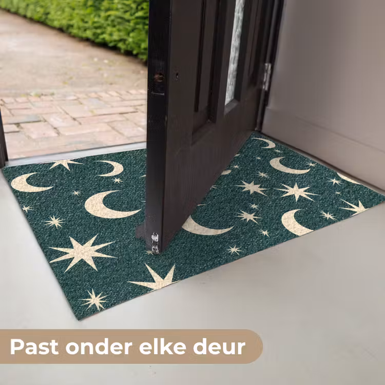 Deurmat - Manen - Sterren - Groen — 7
