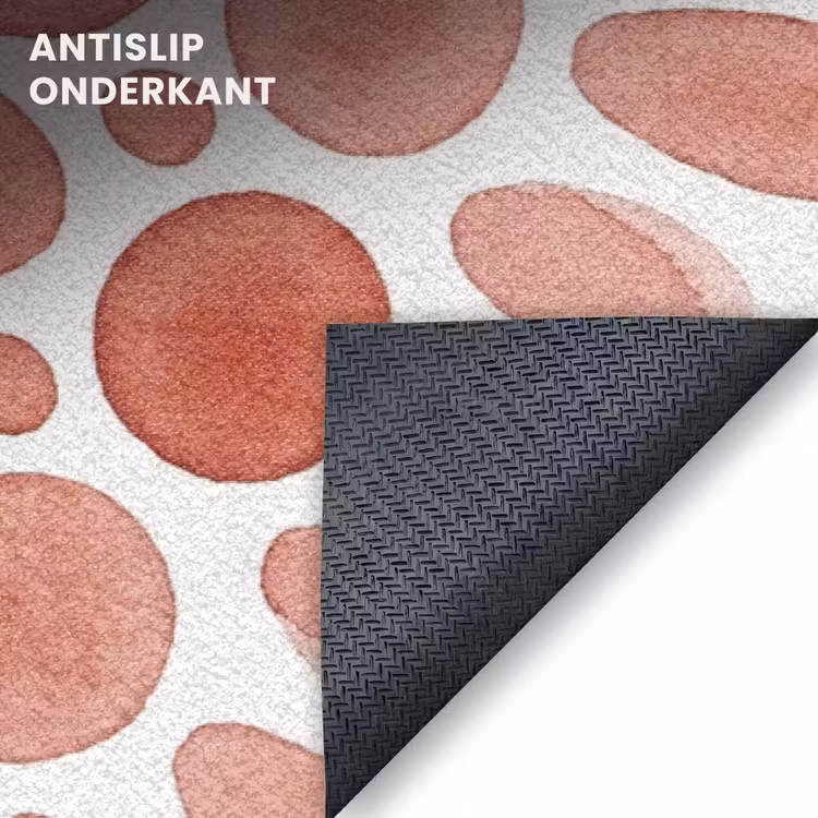 Deurmat - Patroon - Cirkels - Abstract - Modern - Rood — 6
