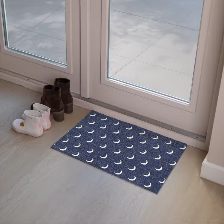 Deurmat - Patroon - Manen - Blauw — 8