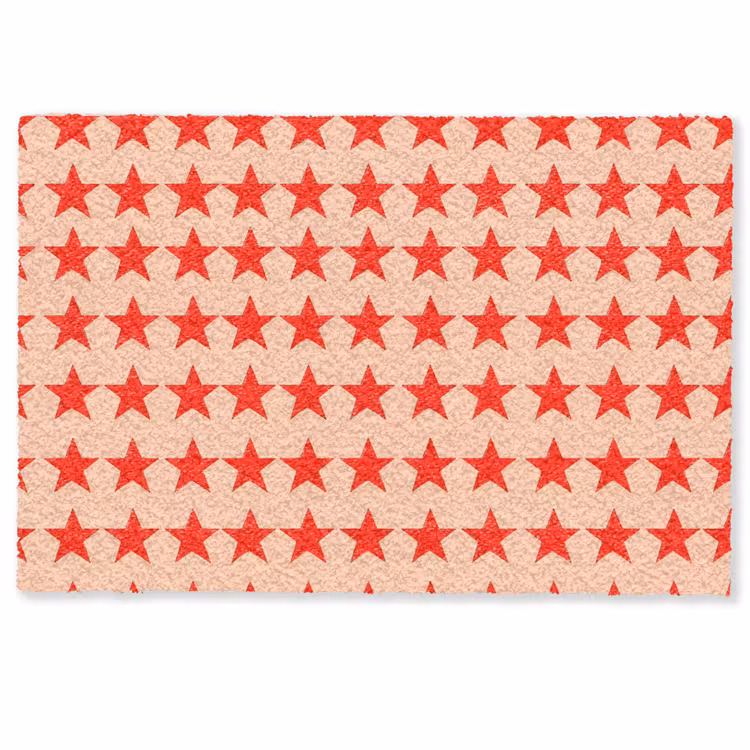 Deurmat - Patroon - Sterren - Rood — 1
