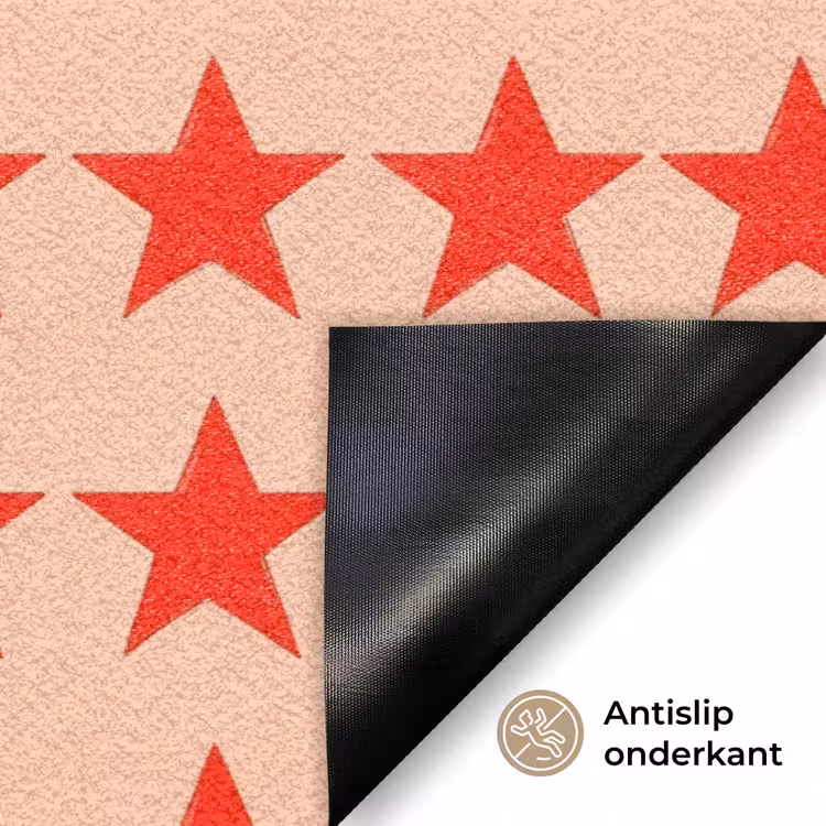 Deurmat - Patroon - Sterren - Rood — 6