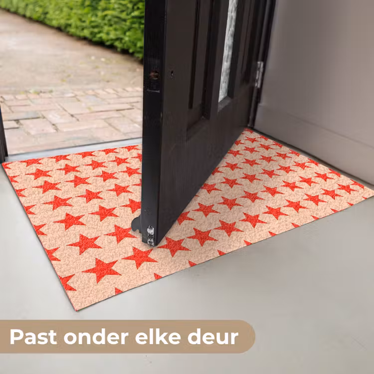 Deurmat - Patroon - Sterren - Rood — 7
