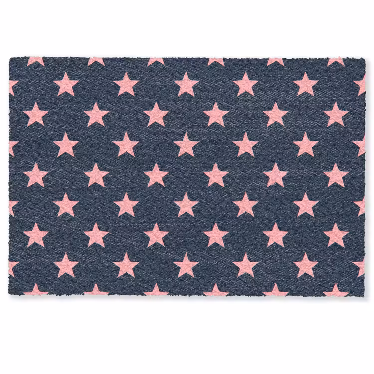 Deurmat - Patroon - Sterren - Roze — 1