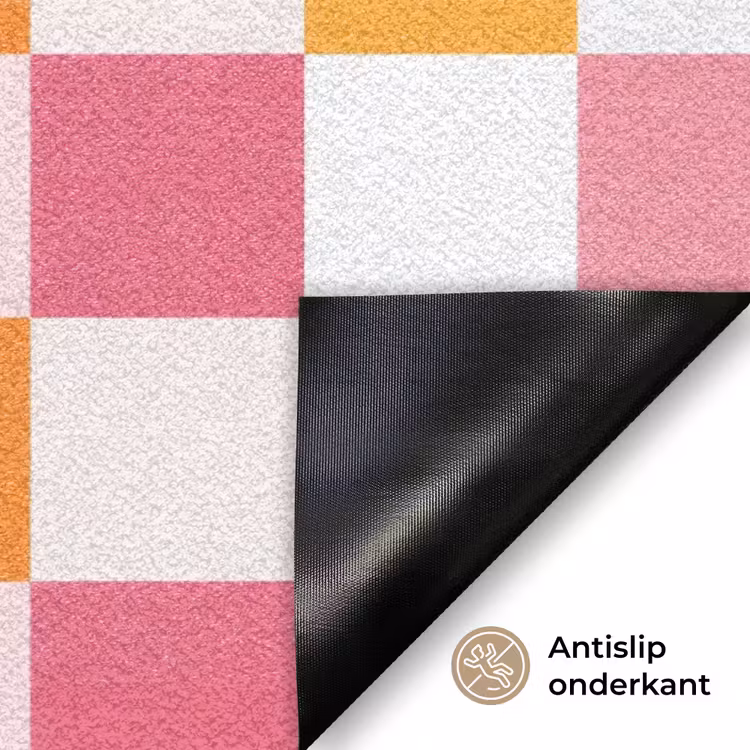 Deurmat - Patroon - Vierkant - Roze — 6