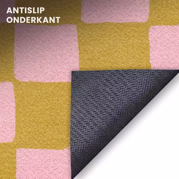 Deurmat - Patroon - Vierkant - Roze — 6
