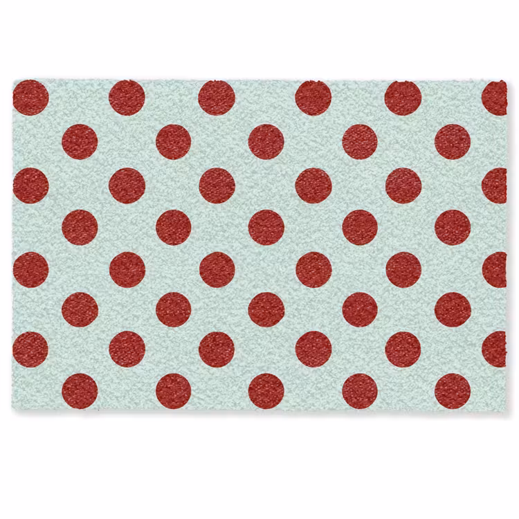 Deurmat - Polka - Dots - Rood — 1