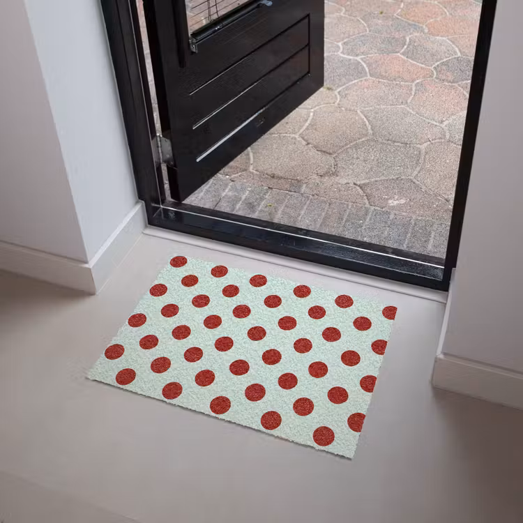 Deurmat - Polka - Dots - Rood — 4