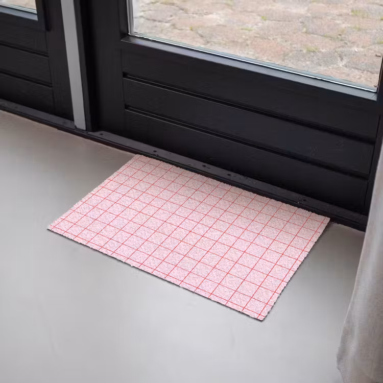 Deurmat - Raster - Patroon - Roze — 2