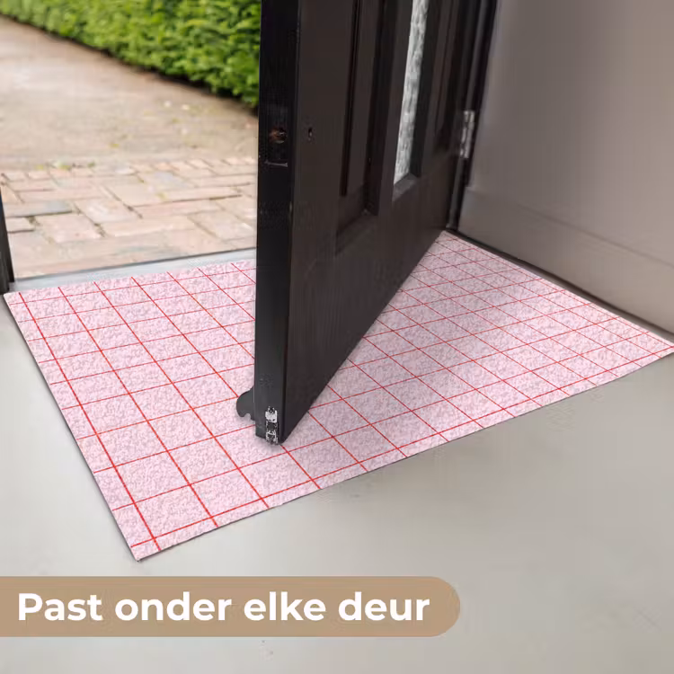 Deurmat - Raster - Patroon - Roze — 7