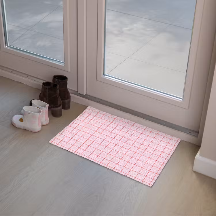 Deurmat - Raster - Patroon - Roze — 8