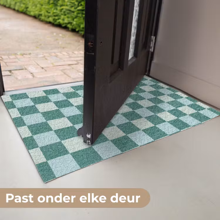 Deurmat - Schaak - Klassiek - Groen — 7