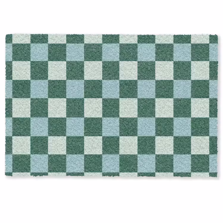 Deurmat - Schaakbord - Klassiek - Groen — 1
