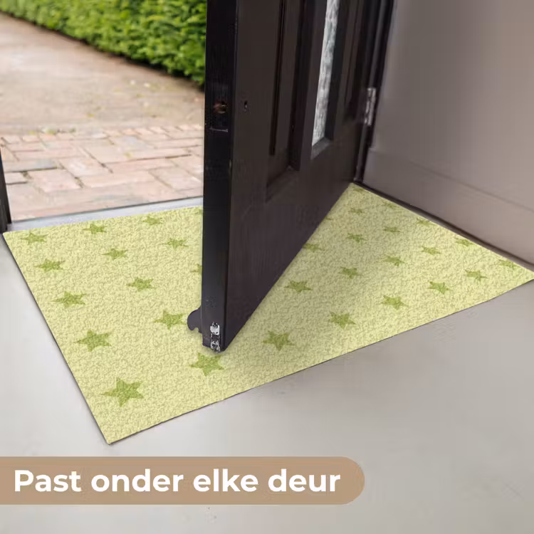 Deurmat - Sterren - Patroon - Groen — 7