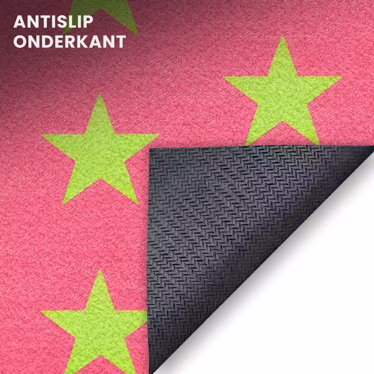 Deurmat - Sterren - Patroon - Roze — 6
