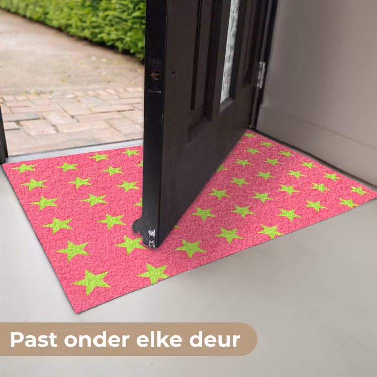 Deurmat - Sterren - Patroon - Roze — 7