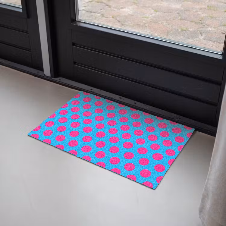 Deurmat - Stippen - Klassiek - Roze — 2