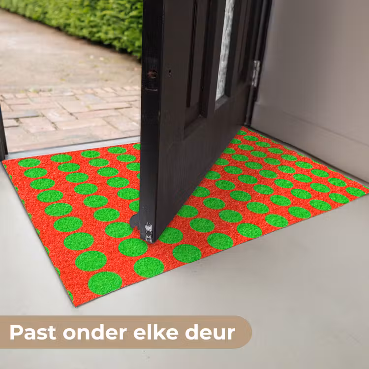 Deurmat - Stippen - Patroon - Groen — 7