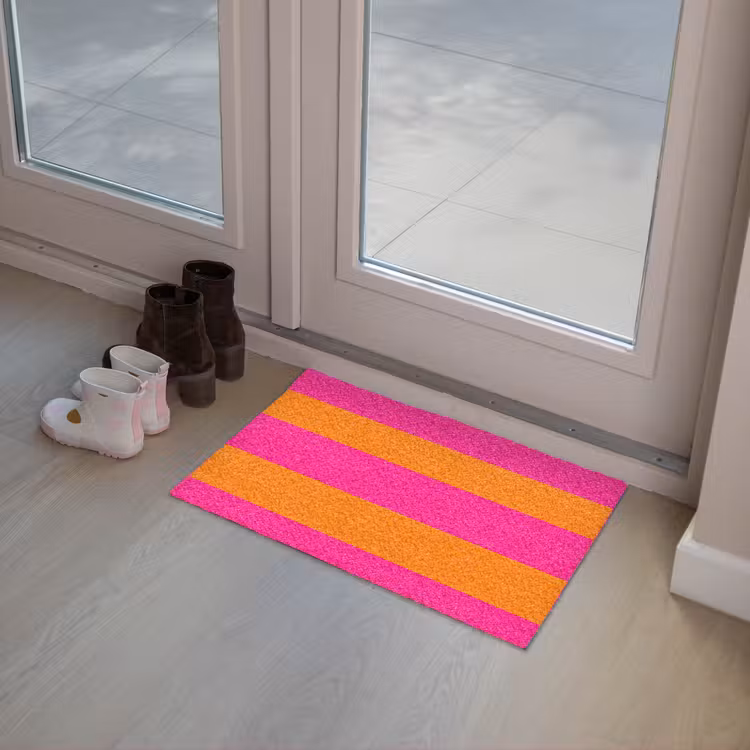 Deurmat - Strepen - Horizontaal - Roze — 8