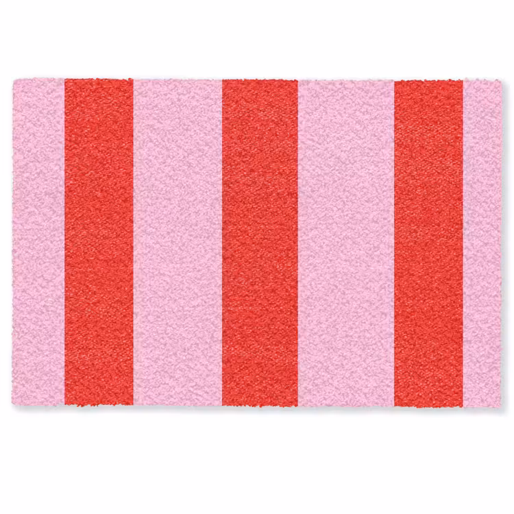 Deurmat - Strepen - Klassiek - Roze — 1