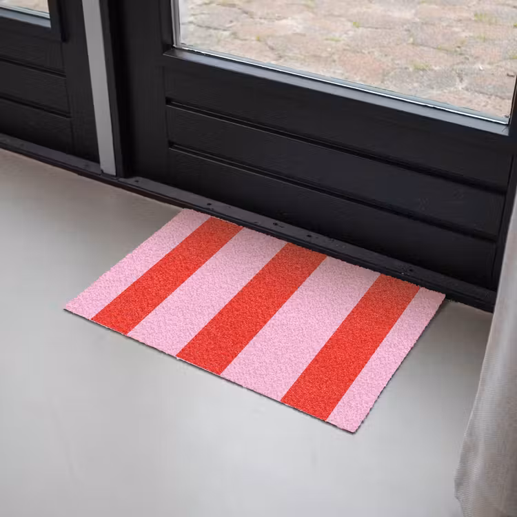 Deurmat - Strepen - Klassiek - Roze — 2